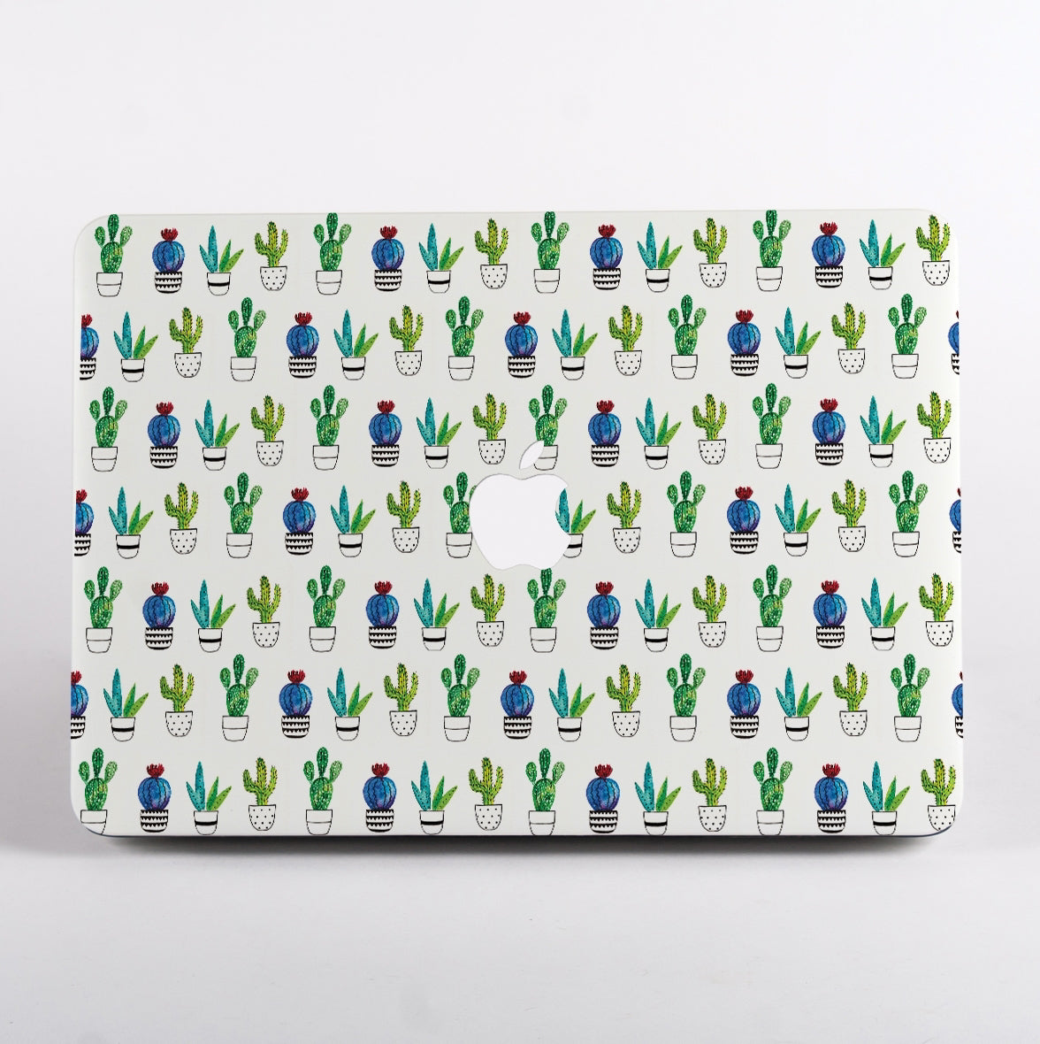 MacBook case with cactus pattern