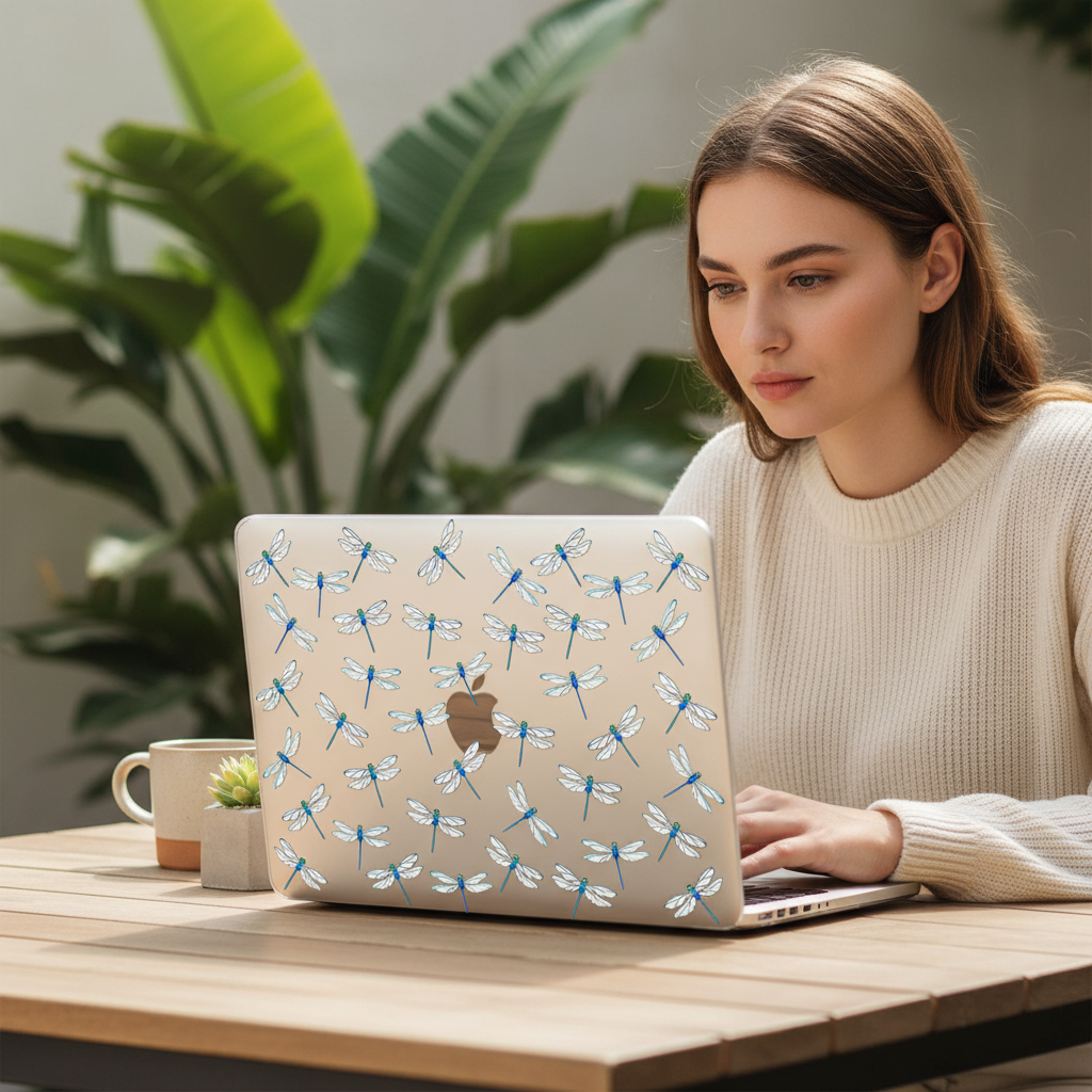 Clear Dragonfly MacBook Case