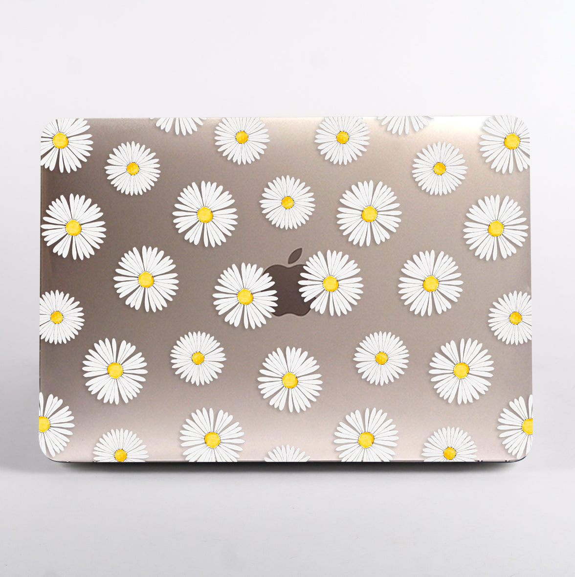 MacBook Floral Daisy Clear Case