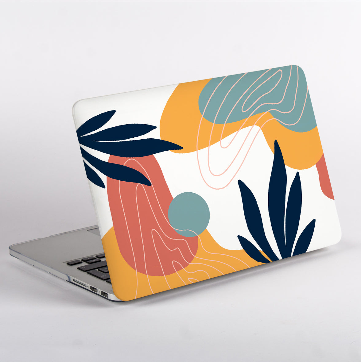 MacBook Air with Blue and Pink Abstract art case
