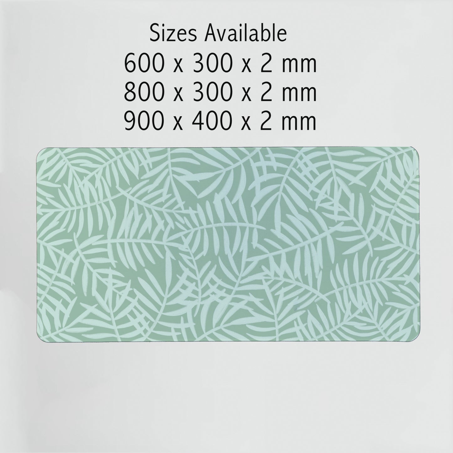 Green Leaves Desk Mat