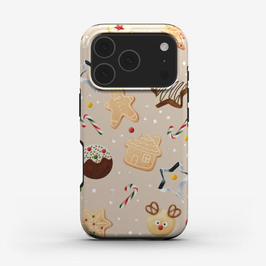 Christmas Cookies phone case with cute festive cookie artwork and glossy finish. A Christmas phone case design that’s both stylish and protective.