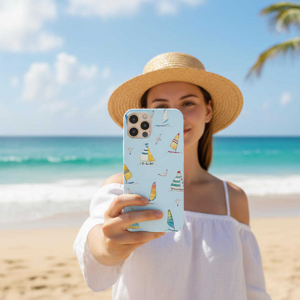 Blue Boats Phone Case