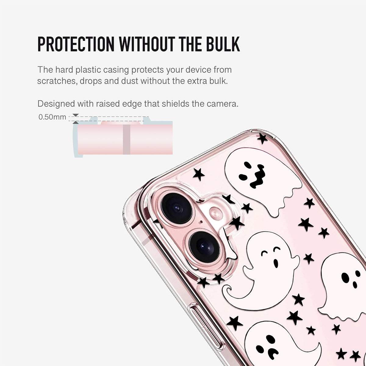 Clear Halloween Ghost Phone Case