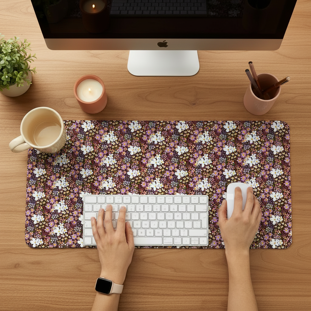 Floral Desk Mat – Cute Autumn Design
