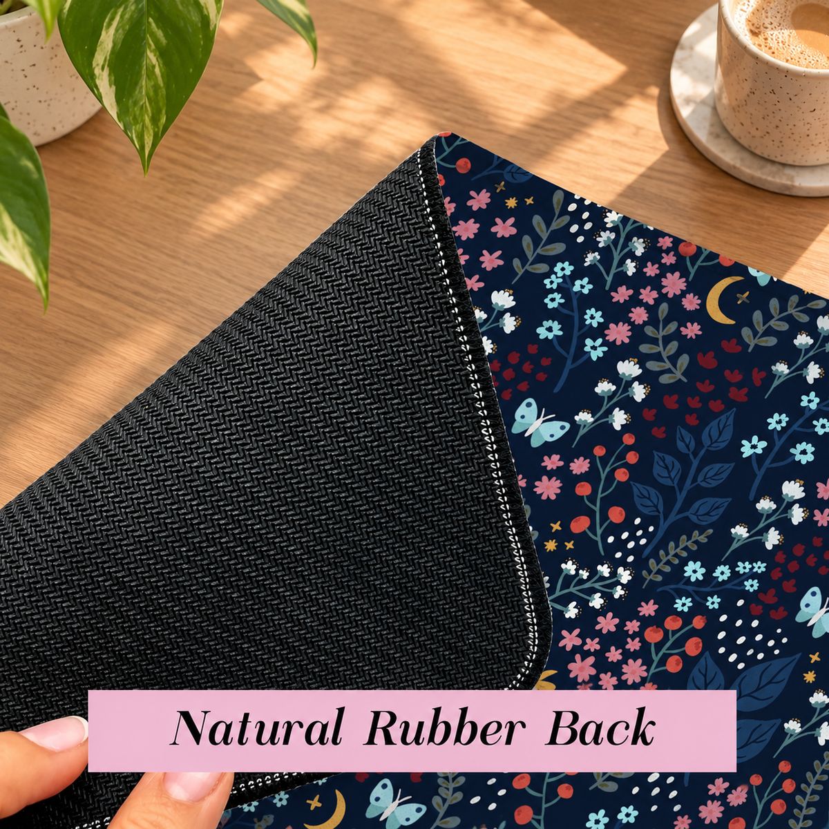 Midnight Floral Desk Mat