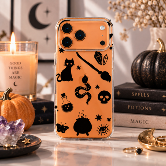 Witch Craft Clear Phone Case