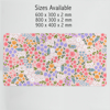 cute floral desk mat. Available sizes