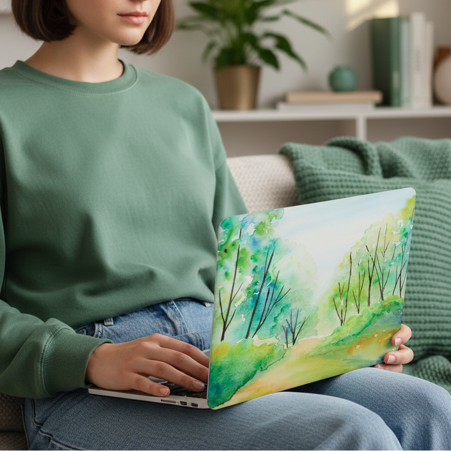 Watercolour Forest MacBook Case