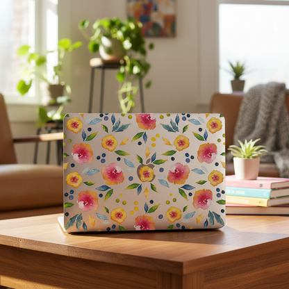 Clear Floral MacBook Case