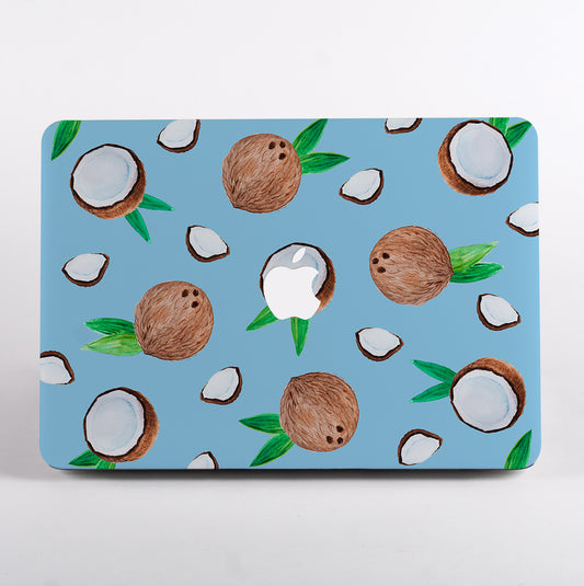 Coconut pattern blue MacBook Case