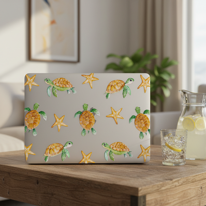 Clear Sea Turtles MacBook Case