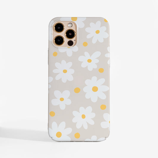 Beige Daisy Flowers Phone Case