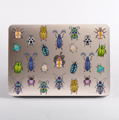 MacBook with colorful beetle pattern MacBook Case