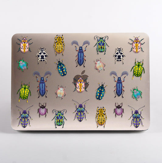 MacBook with colorful beetle pattern MacBook Case