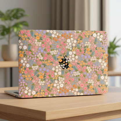 Clear Cute Summer Flowers MacBook Case