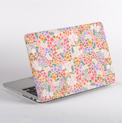 MacBook with a Cute Floral patterned macbook case