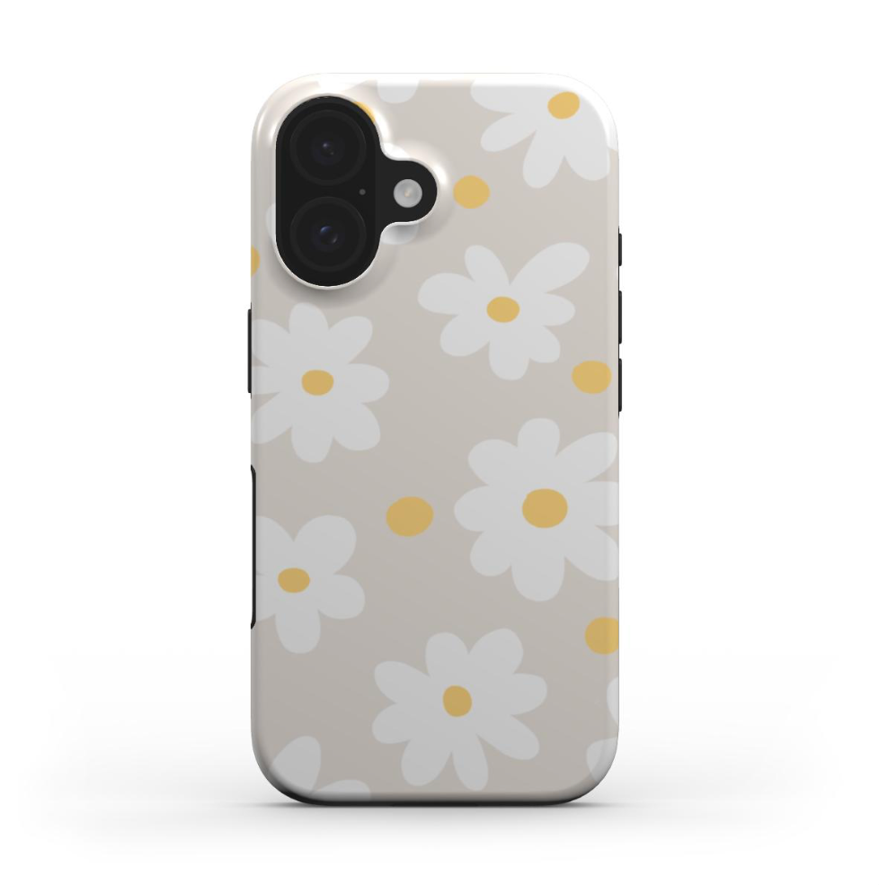 Pretty Floral iPhone 16e Phone Case with full-print design — featuring dual-layer protection and cute artwork for anyone who likes their tech accessories with character