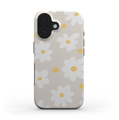 Pretty Floral iPhone 16e Phone Case with full-print design — featuring dual-layer protection and cute artwork for anyone who likes their tech accessories with character