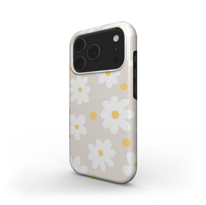 Side view of a floral Phone Case showing glossy full-print cover and durable dual-layer shell that keeps your phone protected in style