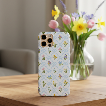 Blue Wild Flowers Phone Case