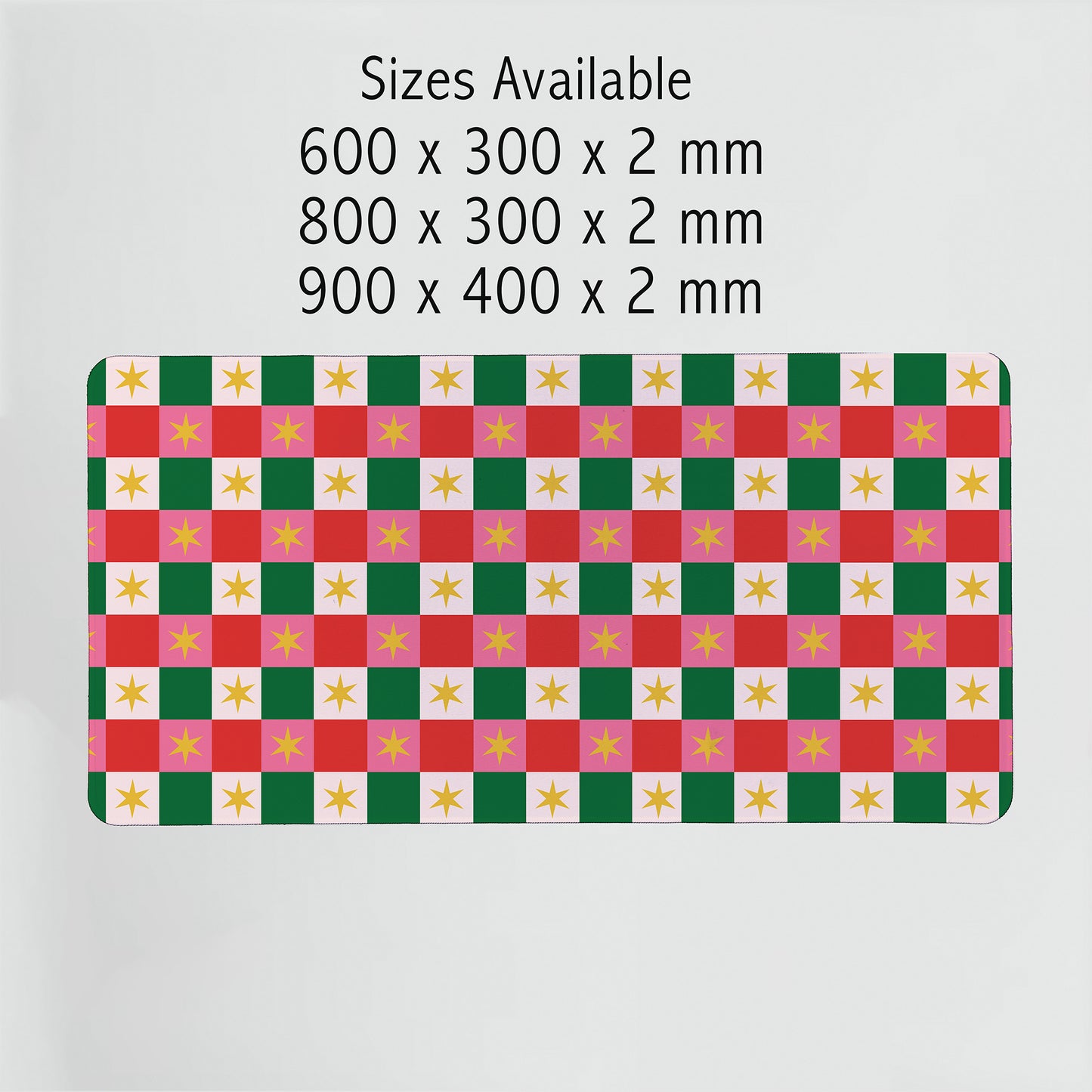 Christmas Plaid Desk Mat