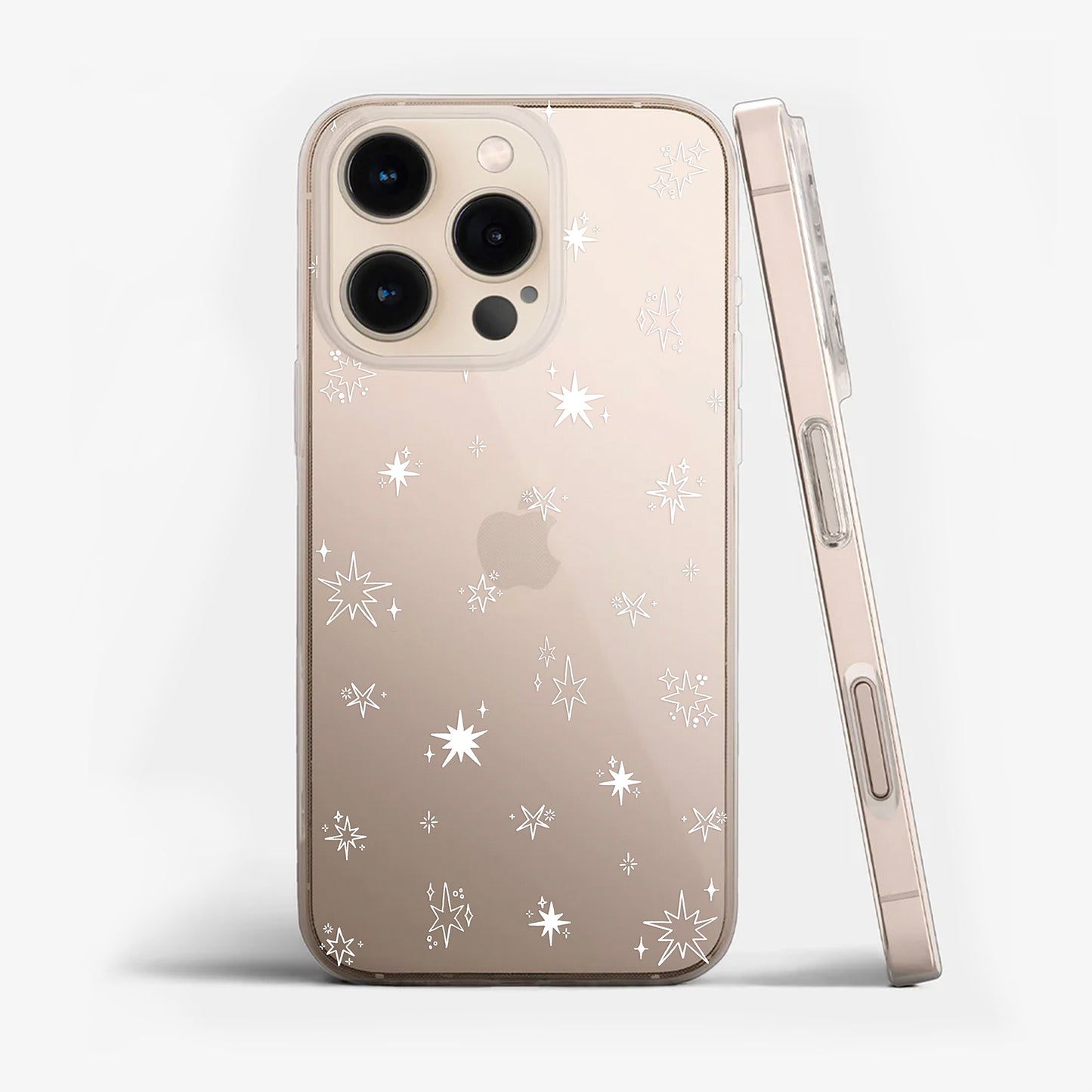 Festive Stars Clear Phone Case
