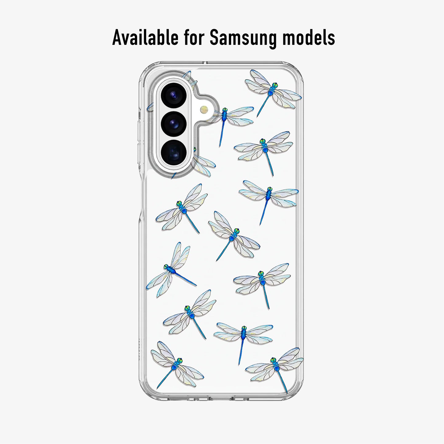 Clear Dragonfly Phone Case available for Samsung and Adroid models