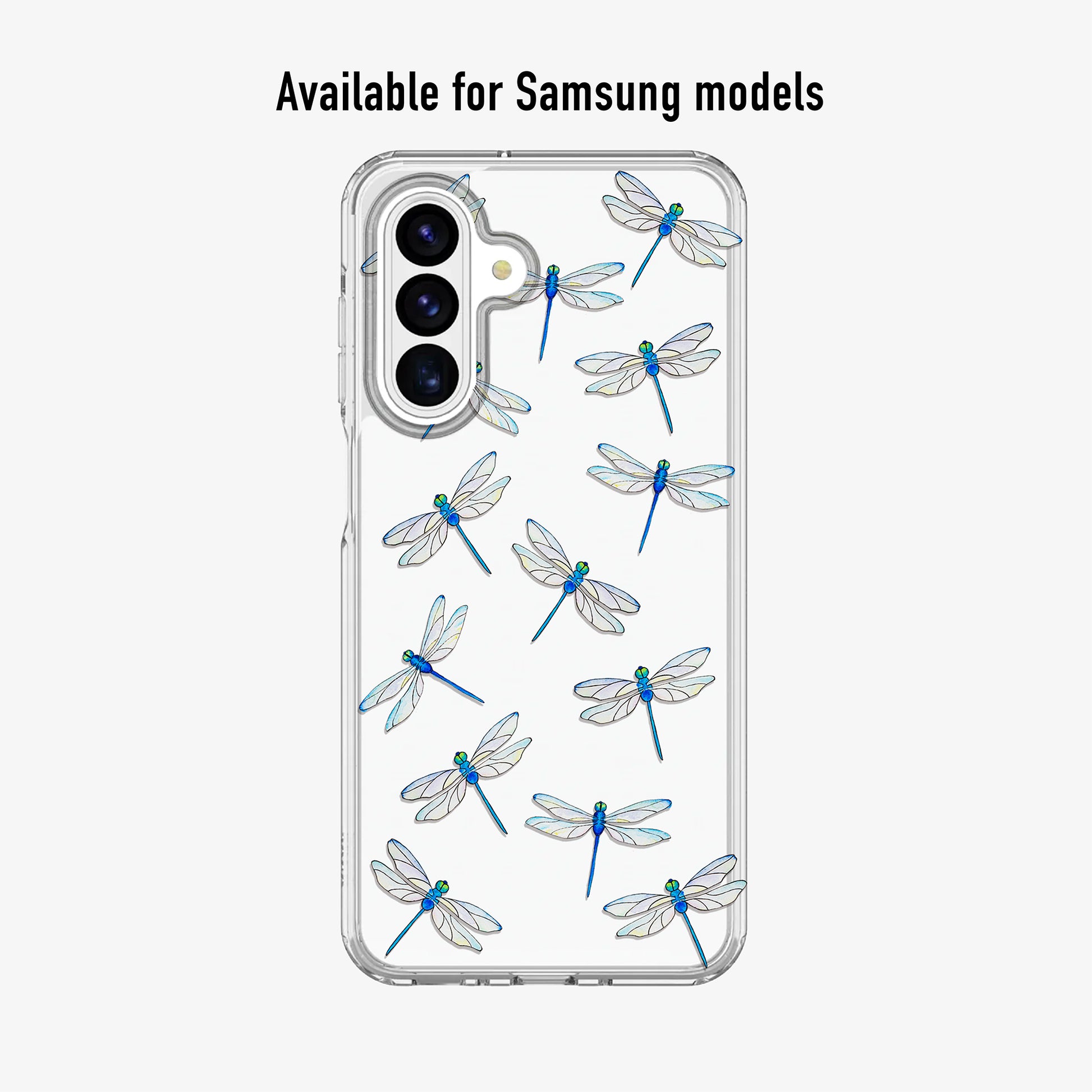 Clear Dragonfly Phone Case available for Samsung and Adroid models
