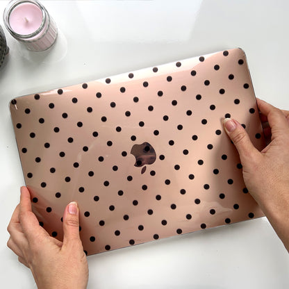 Clear Polka Dots MacBook Case