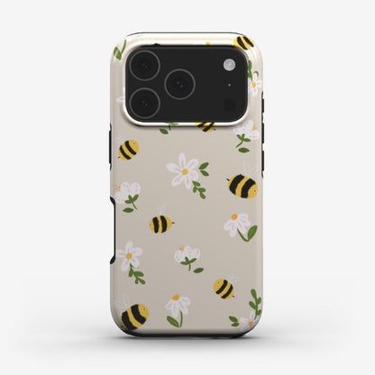 Cute Bees Phone Case with pretty design and strong shell -Built to last, and made to stand out without trying too hard.