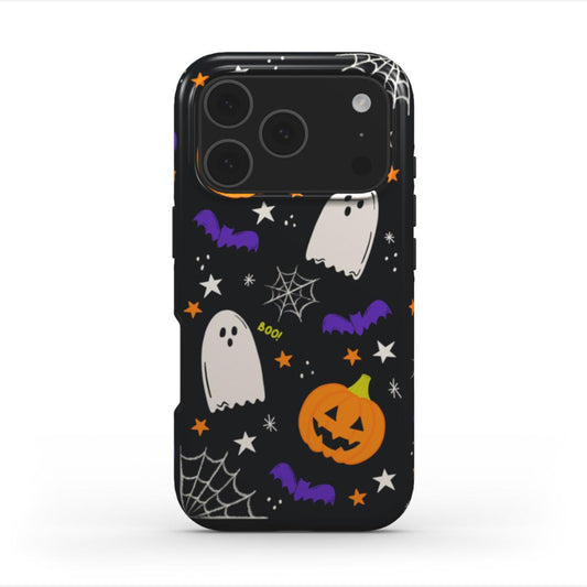 Cute Ghosts Tough Phone Case featuring cute halloween design and wrap around protection
