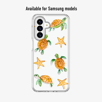 Cute sea turtle phone case available for iPhone and Android models