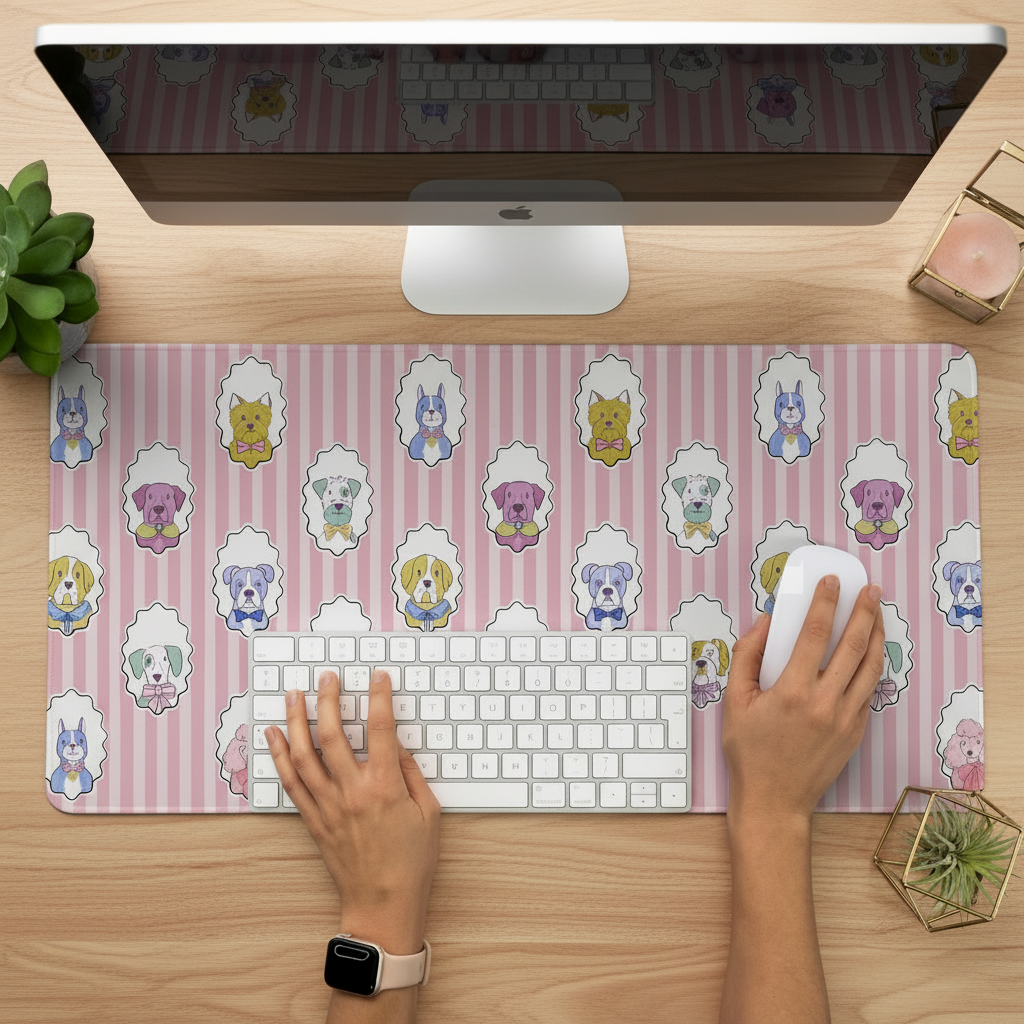 Posh Pups | Cute Dog Desk Mat