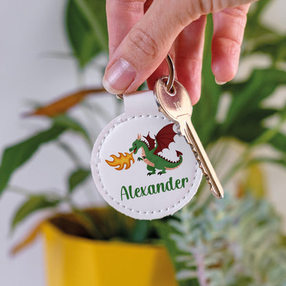 Personalised Dragon Kids Bag Tag | School Name Tag