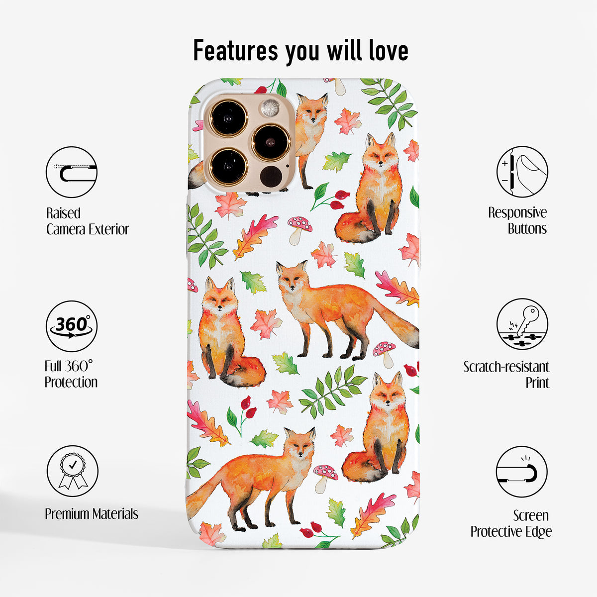 Foxes Phone Case