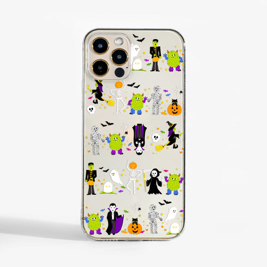 Halloween Parade Clear Phone Case