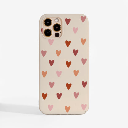 Cute hearts phone case. A pretty and protective phone case for iPhone, Samsung, and Google Pixel