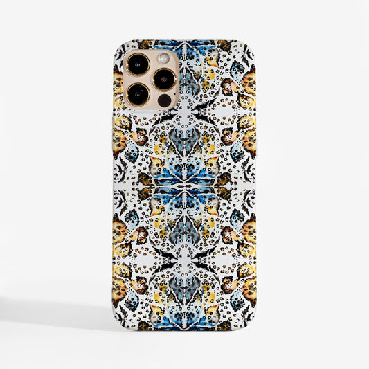 kaleidoscope animal print phone case with bold design. A stylish, protective phone case for iPhone, Samsung, and Google Pixel
