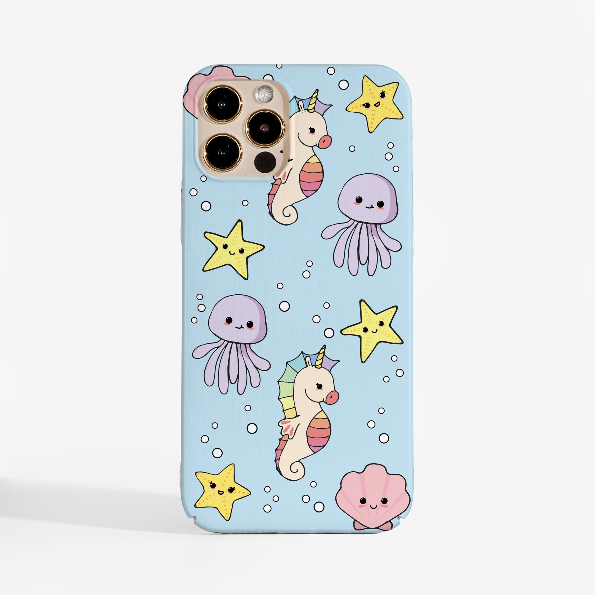 Cute Sea Creatures phone case with kawaii design; a playful, stylish protective phone case made for daily wear.