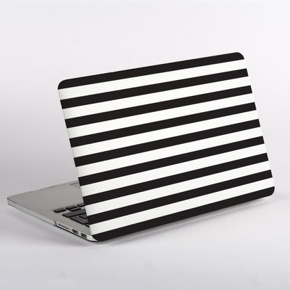 Black and White Stripes MacBook Case