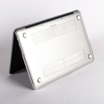 White Stars Clear MacBook Case