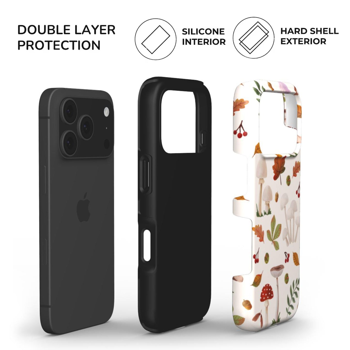 built with dual layer protection - soft TPU interior and Hard glossy shell 