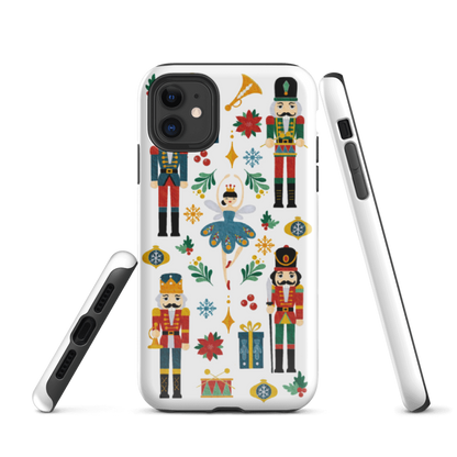  the Nutcracker Ballet protective phone Case showing glossy printed edges and dual-layer shell protection.