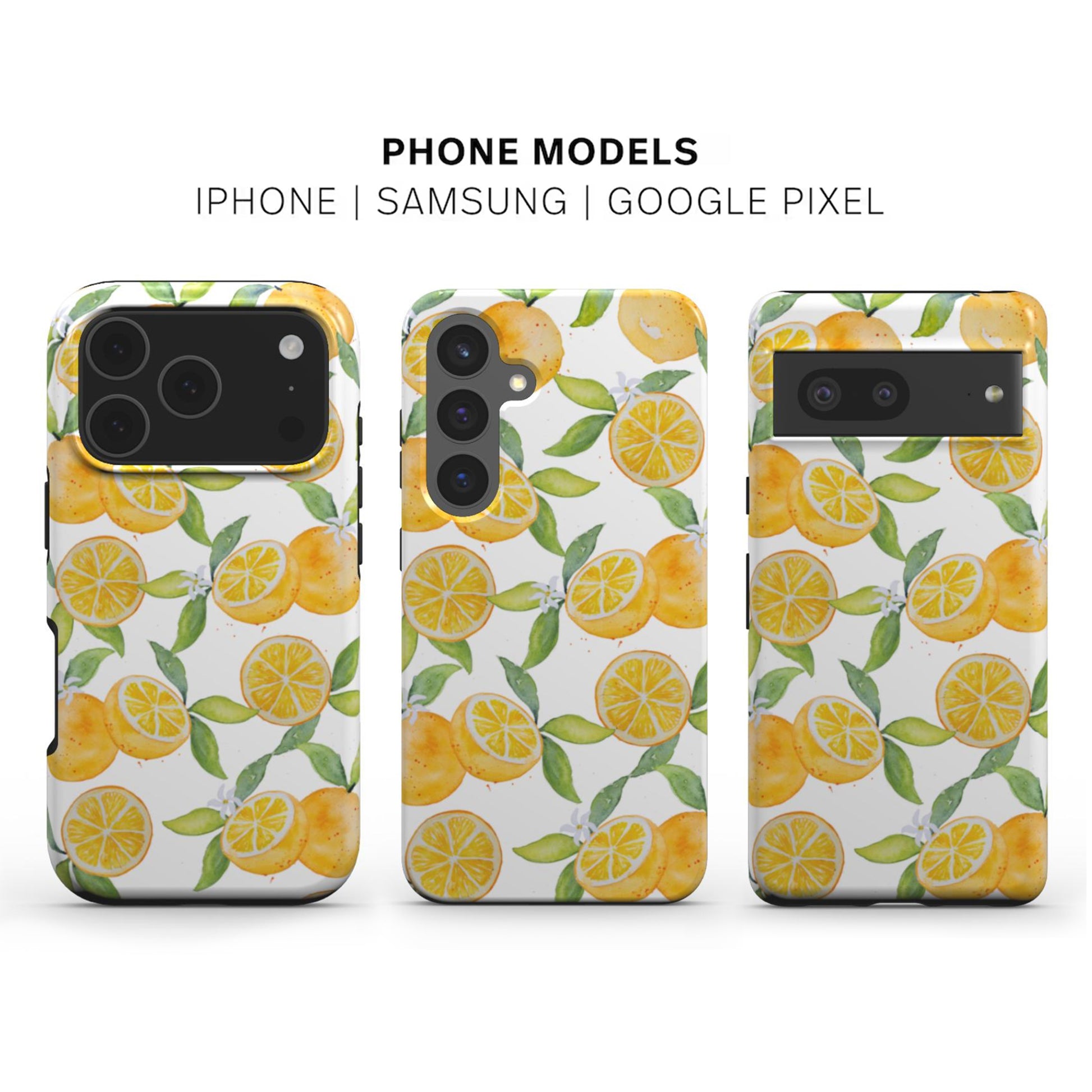 Oranges Phone Case available for iPhone Samsung and Google models 