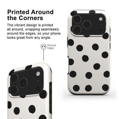 Painted Dots Phone Case with printed edges and full wrap around deign
