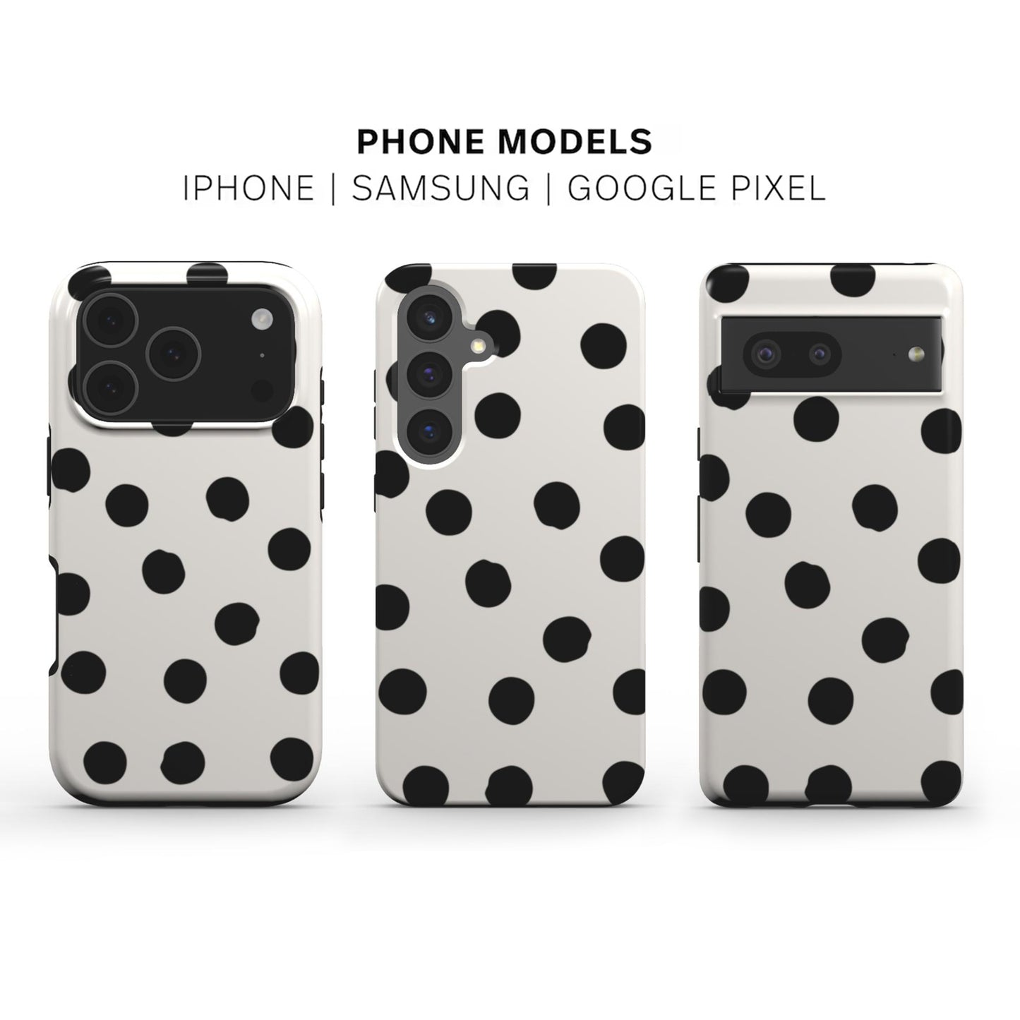 Painted dots phone case  available for iPhone Samsung and Google models