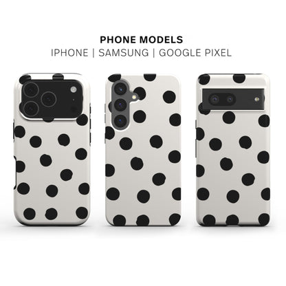 Painted dots phone case  available for iPhone Samsung and Google models
