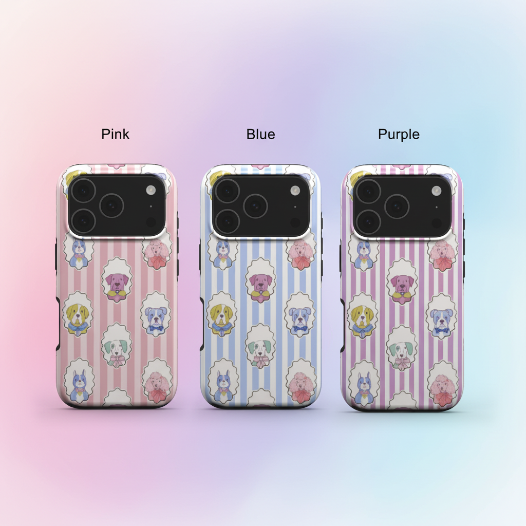Posh Pups | Cute Dogs Tough Phone Case