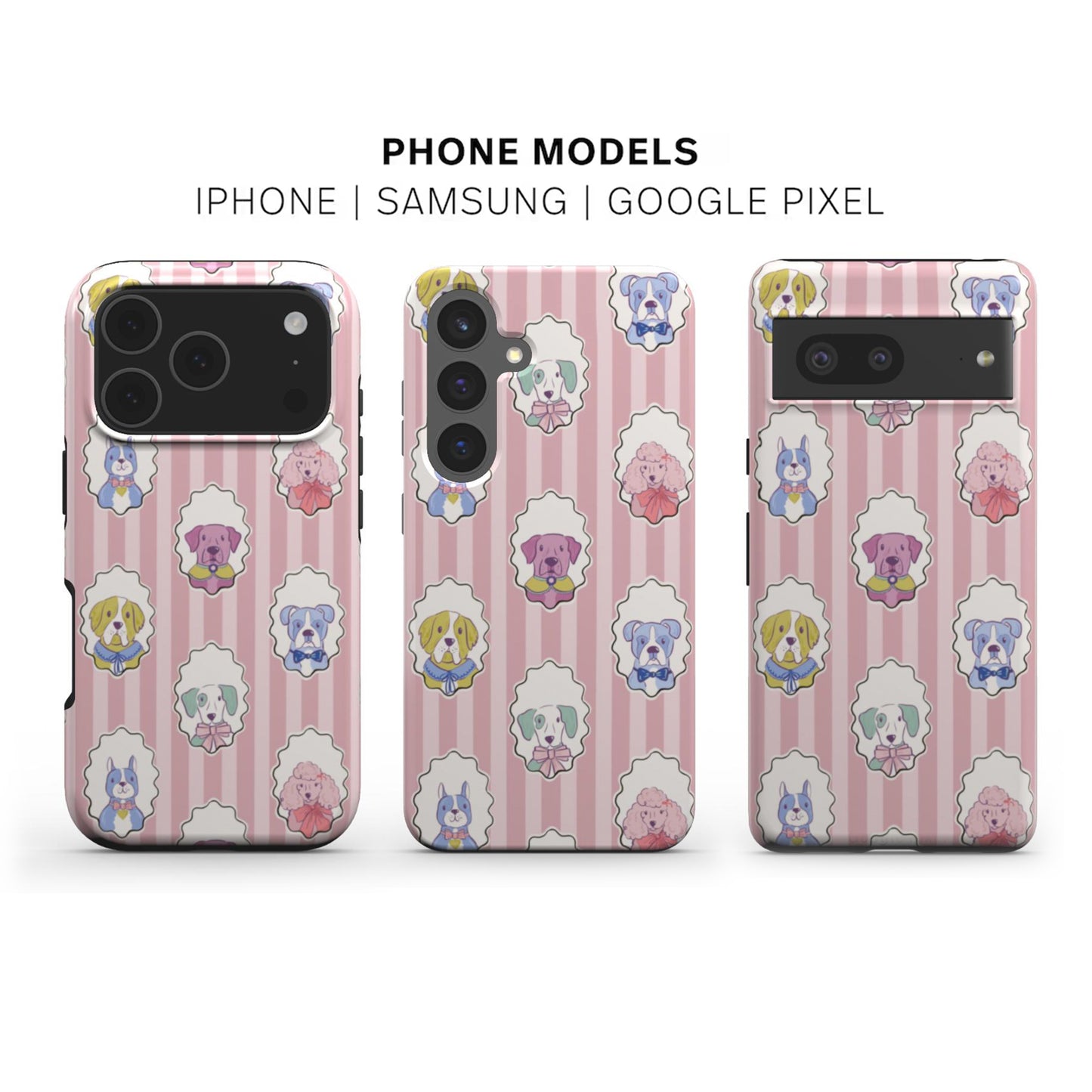 Posh Pups | Cute Dogs Tough Phone Case